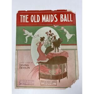1913 The Old Maids Ball Sheet Music Irving Berlin
